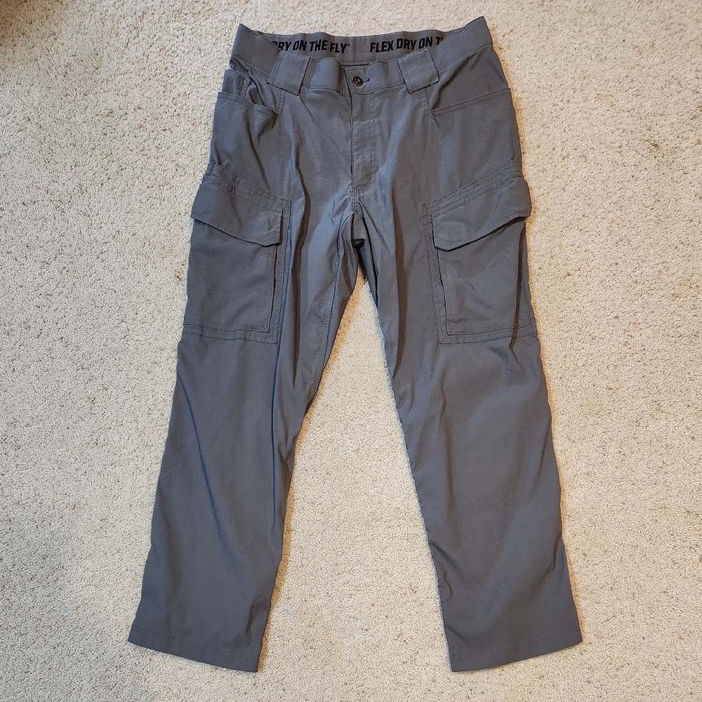 Duluth Trading Co. Men's Gray Cargo Pants - Flex Dry - 34×30
